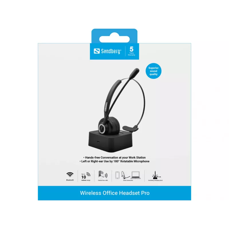 Cuffie Sandberg Wireless Office Headset Pro