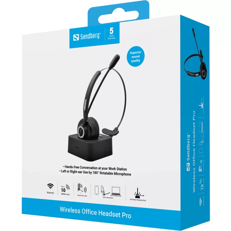 Cuffie Sandberg Wireless Office Headset Pro
