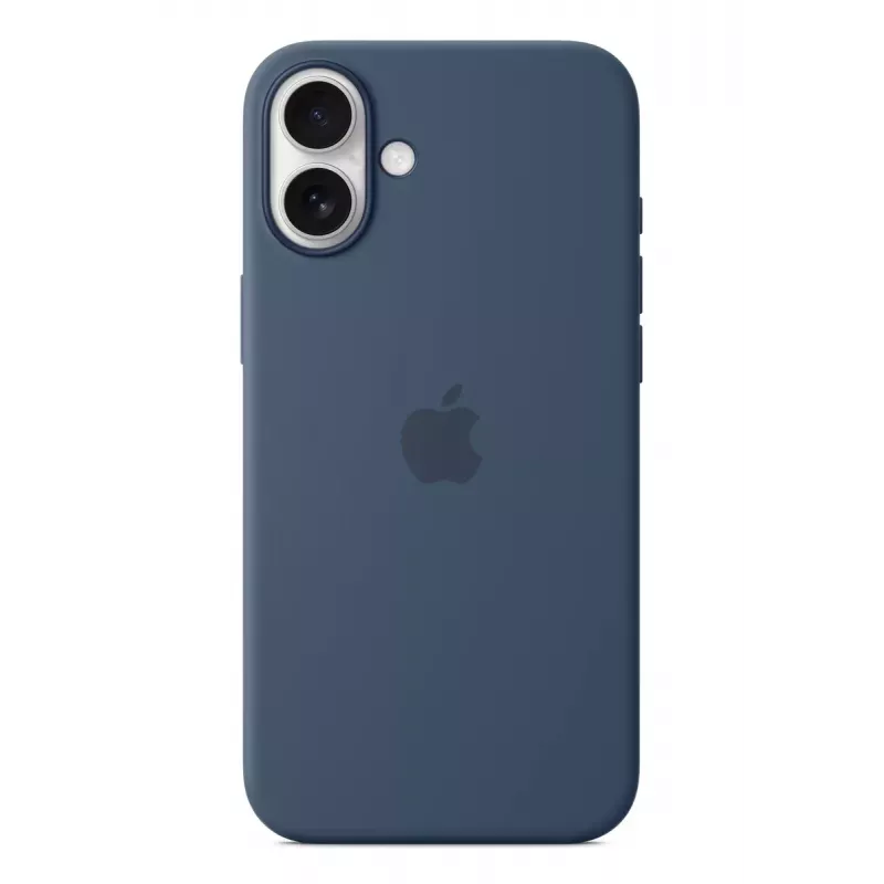 APPLE custodia in silicone Apple con MagSafe iPhone 16 Plus denim
