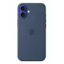 APPLE custodia in silicone Apple con MagSafe iPhone 16 Plus denim