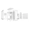 Case PC be quiet! LIGHT BASE 900 DX bianco Full Tower — supporto ATX/EATX, pannello laterale in vetro, Multi-RGB, GPU max 495 mm, altezza dissipatore CPU 190 mm