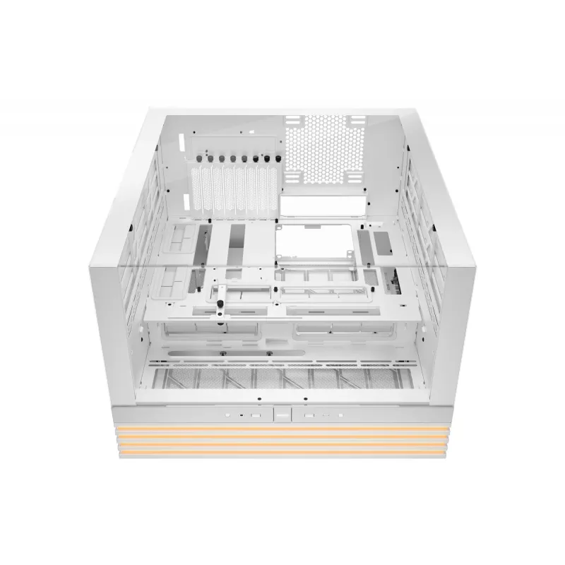 Case PC be quiet! LIGHT BASE 900 DX bianco Full Tower — supporto ATX/EATX, pannello laterale in vetro, Multi-RGB, GPU max 495 mm, altezza dissipatore CPU 190 mm