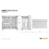 Case PC be quiet! LIGHT BASE 900 DX bianco Full Tower — supporto ATX/EATX, pannello laterale in vetro, Multi-RGB, GPU max 495 mm, altezza dissipatore CPU 190 mm