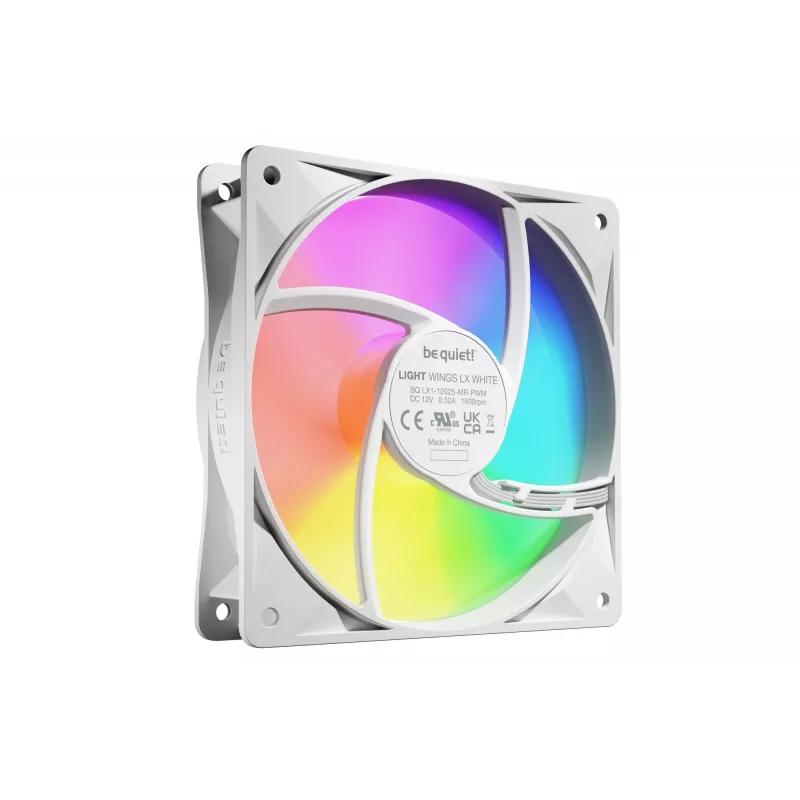 be quiet! LIGHT WINGS LX 120mm PWM confezione da 3 bianco ventole per case PC 12 cm 3 pezzi