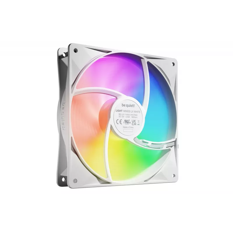 be quiet! LIGHT WINGS LX 140mm PWM High Speed confezione da 3 bianco ventole per case PC 14 cm 3 pz.