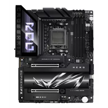Scheda madre ASUS ROG CROSSHAIR X870E HERO — AMD X870E, socket AM5, ATX, 4× DDR5 DIMM, 192 GB, Wi‑Fi 7, Bluetooth 5.4