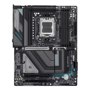 Scheda madre GIGABYTE X870 GAMING X WIFI7 - supporta CPU AMD Ryzen 9000, VRM 16+2+2 fasi, fino a 8000 MHz DDR5 (OC), 1xPCIe 5.0 + 2xPCIe 4.0, Wi-Fi 7, 2.5GbE LAN, USB 4