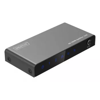 DIGITUS splitter HDMI 1x2 4K/60Hz HDCP 2.2 controllo EDID