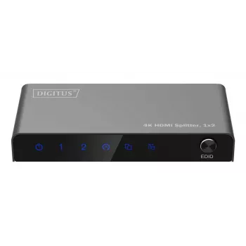 DIGITUS splitter HDMI 1x2 4K/60Hz HDCP 2.2 controllo EDID