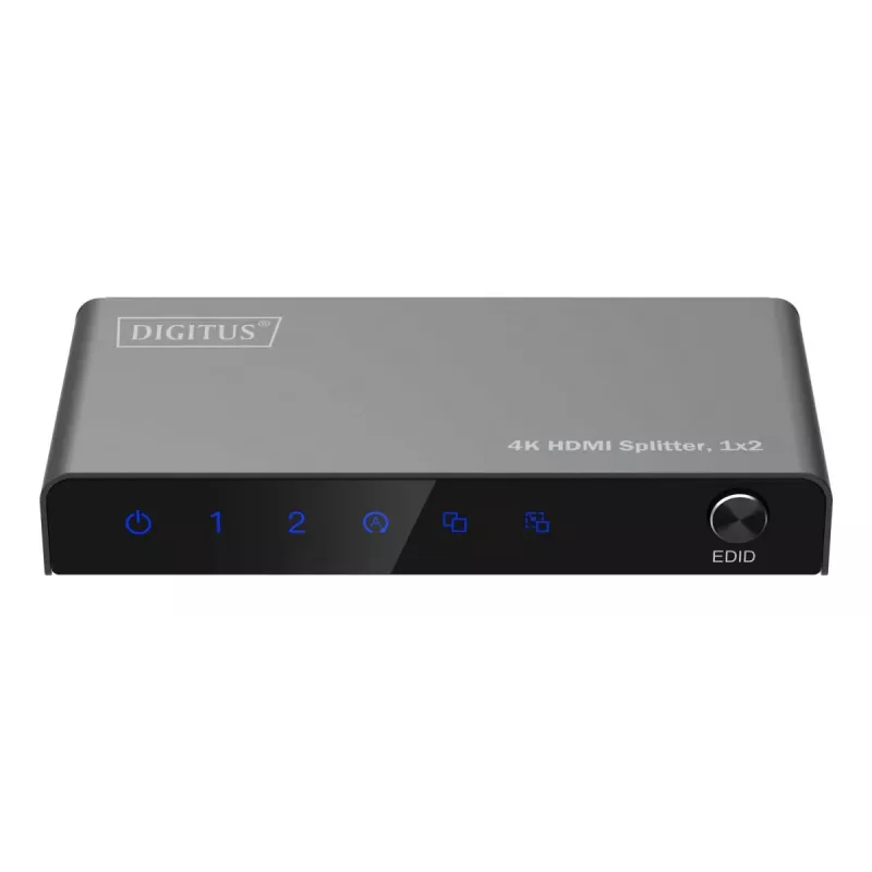 DIGITUS splitter HDMI 1x2 4K/60Hz HDCP 2.2 controllo EDID
