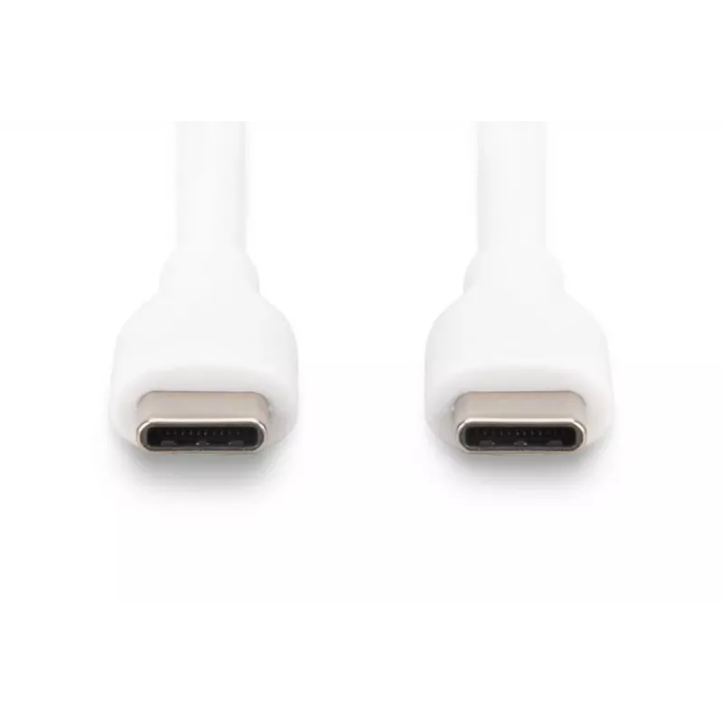 DIGITUS cavo di ricarica in silicone USB-C - USB-C USB 2.0 60W - 2m bianco