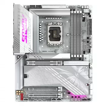 Scheda madre GIGABYTE Z890 AORUS ELITE X ICE - Supporta CPU Intel Core Ultra (Serie 2), VRM 16+1+2 fasi, fino a 9500MHz DDR5 (OC), 1xPCIe 5.0 + 4xPCIe 4.0, Wi-Fi 7, 2.5GbE LAN, Thunderbolt 4