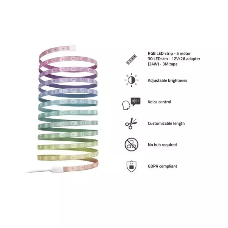 Striscia LED smart Hombli LED Strip RGB 5m