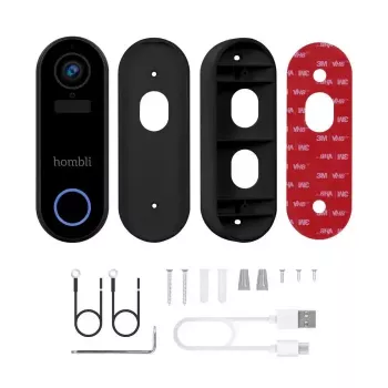 Smart Doorbell Hombli confezione nero bianco IP65 wireless 1080p