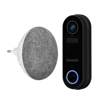 Smart Doorbell Hombli confezione nero bianco IP65 wireless 1080p
