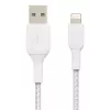 BELKIN cavo Lightning a USB-A, intrecciato, 1 m, bianco