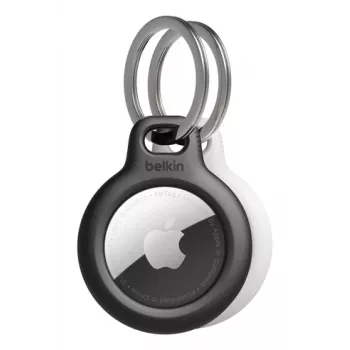 BELKIN Secure supporto portachiavi Airtag 2 pezzi nero/bianco