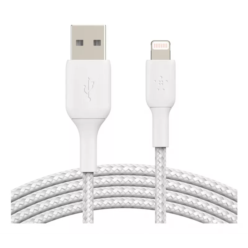 Cavo BELKIN Lightning a USB-A intrecciato 2 m bianco