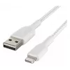 Cavo BELKIN Lightning a USB-A intrecciato 2 m bianco