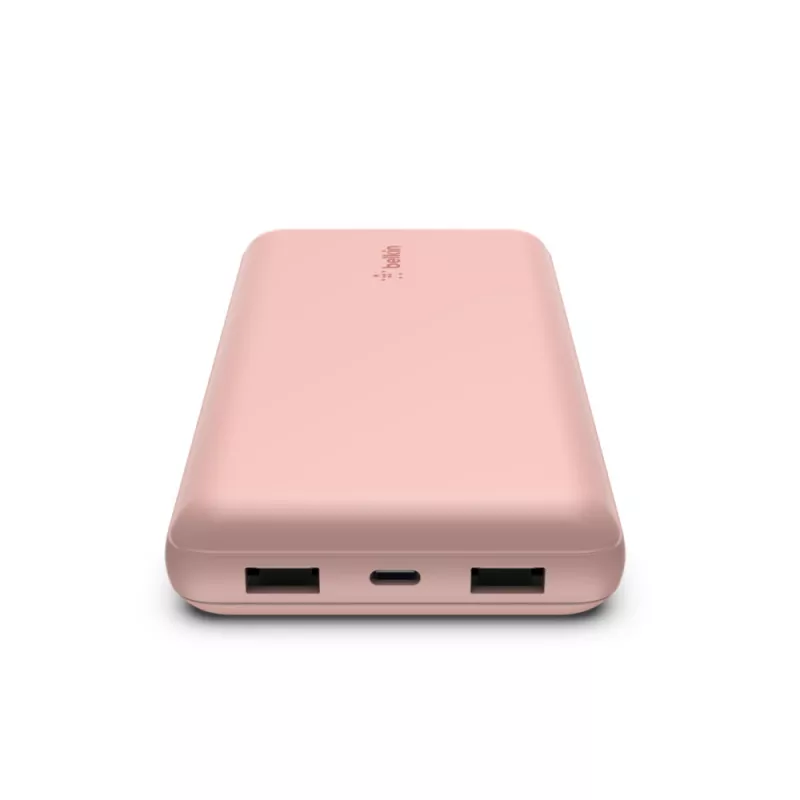 Powerbank BELKIN 20k USB-A e USB-C 15 W rosa