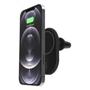 Caricabatterie mobile Belkin WIC004BTBK-NC auto wireless ricarica rapida nero