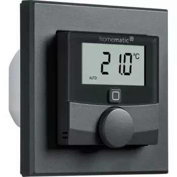 Termostato a parete HomeMatic HmIP-BWTH-A antracite 230V — regolatore di temperatura ambiente, alimentato da rete