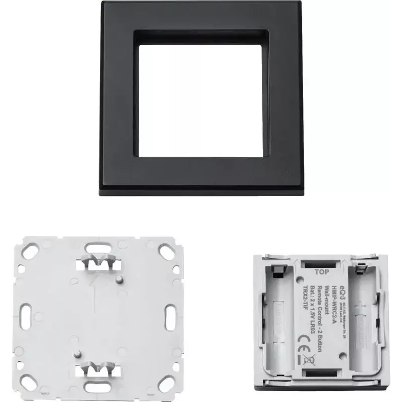 Interruttore luce Homematic IP 159881A0 — antracite, controllo a pulsanti, batteria (AAA), IP20, 86×86×19 mm