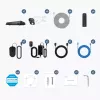 Reolink NVS8-8MB4 (PS4KB01-8) kit di videosorveglianza PoE, NVR a 8 canali con HDD da 2 TB + 4 telecamere, 8 MP 4K (3840x2160)