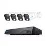 Reolink NVS8-8MB4 (PS4KB01-8) kit di videosorveglianza PoE, NVR a 8 canali con HDD da 2 TB + 4 telecamere, 8 MP 4K (3840x2160)