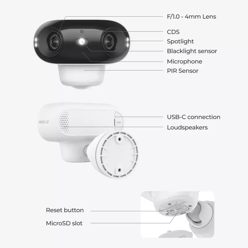 Telecamera di sorveglianza IP Reolink Argus Series B740X IP66