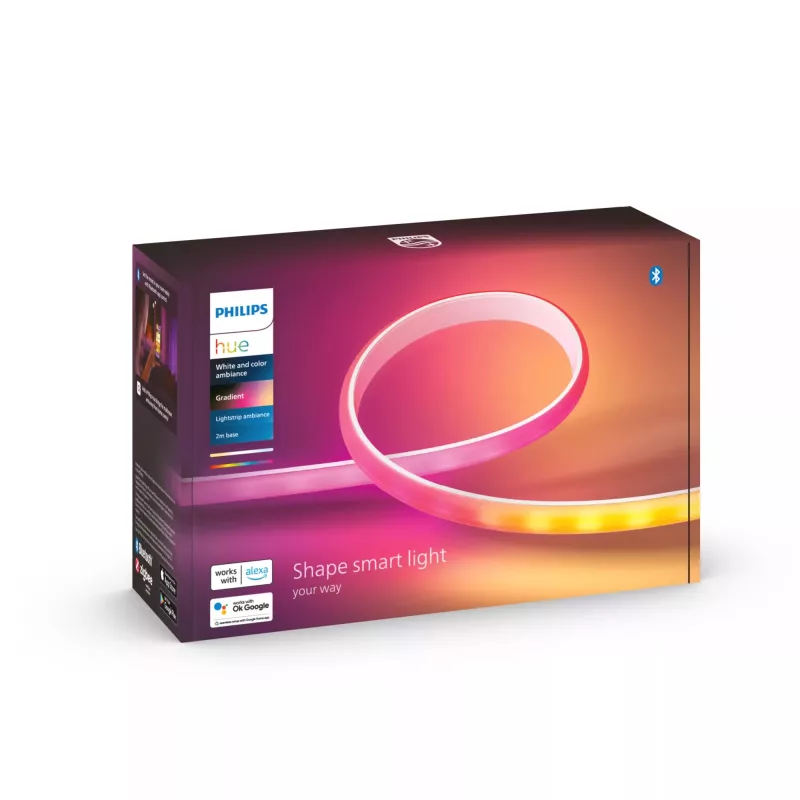 Philips Hue Gradient Lightstrip 2 m kit base, luce ambiente bianca e colorata