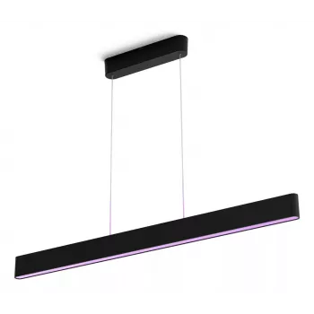 Lampada a sospensione smart Philips Hue Ensis nero Bluetooth – lampada a sospensione, 220–240 V, 1299×90×40 mm