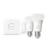 Philips Hue White Ambiance Starter-Set: 2 lampadine smart E27 (1100) + interruttore dimmer