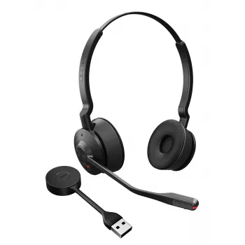 Jabra Engage 55 SE - USB-A UC Stereo, EMEA/APAC, senza fili, 40 - 16000 Hz, ufficio/call center, 83 g, cuffie, nero