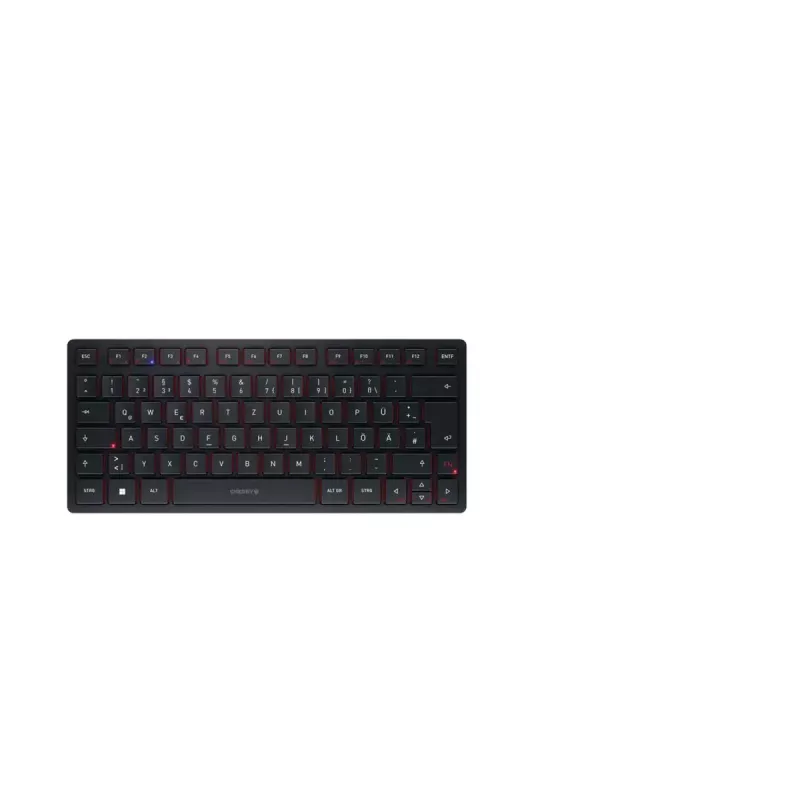 Tastiera CHERRY KW 9200 MINI universale USB + RF Wireless + Bluetooth QWERTZ tedesco nero
