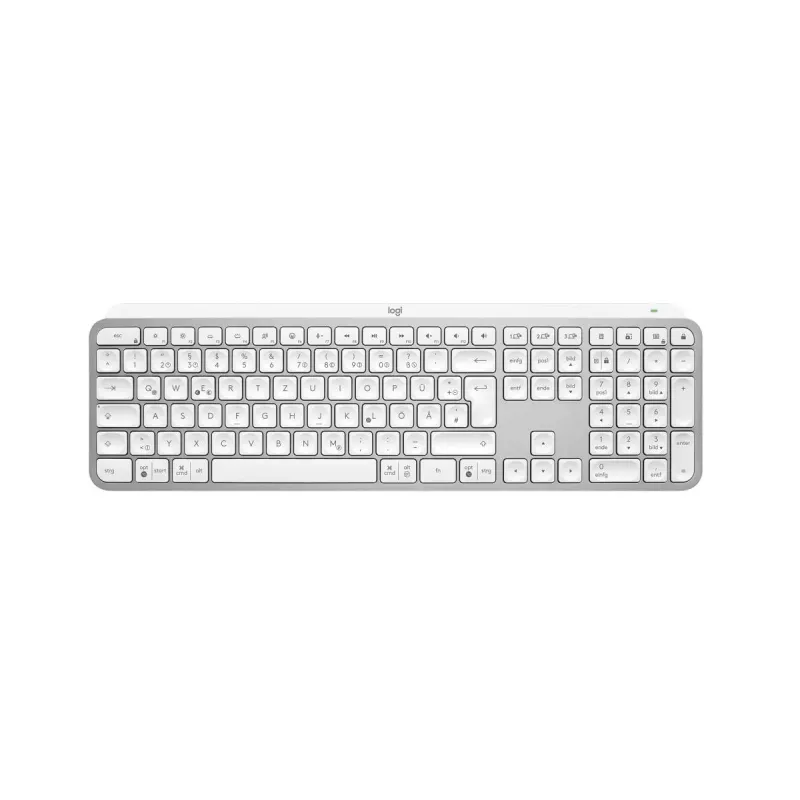Logitech MX Keys S universale RF Wireless + Bluetooth QWERTZ tedesco alluminio bianco