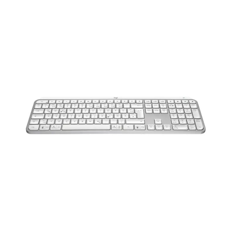 Logitech MX Keys S universale RF Wireless + Bluetooth QWERTZ tedesco alluminio bianco