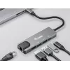 Equip adattatore multifunzione USB-C 5-in-1, HDMI, Gigabit-LAN, USB 3.2 Gen1, 100W USB PD