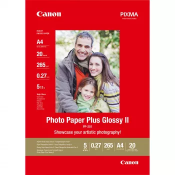 Canon PP-201 Glossy II carta fotografica Plus A4 – 20 fogli