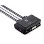 LevelOne switch KVM 2 porte USB DVI-D Single Link con cavo, supporto audio