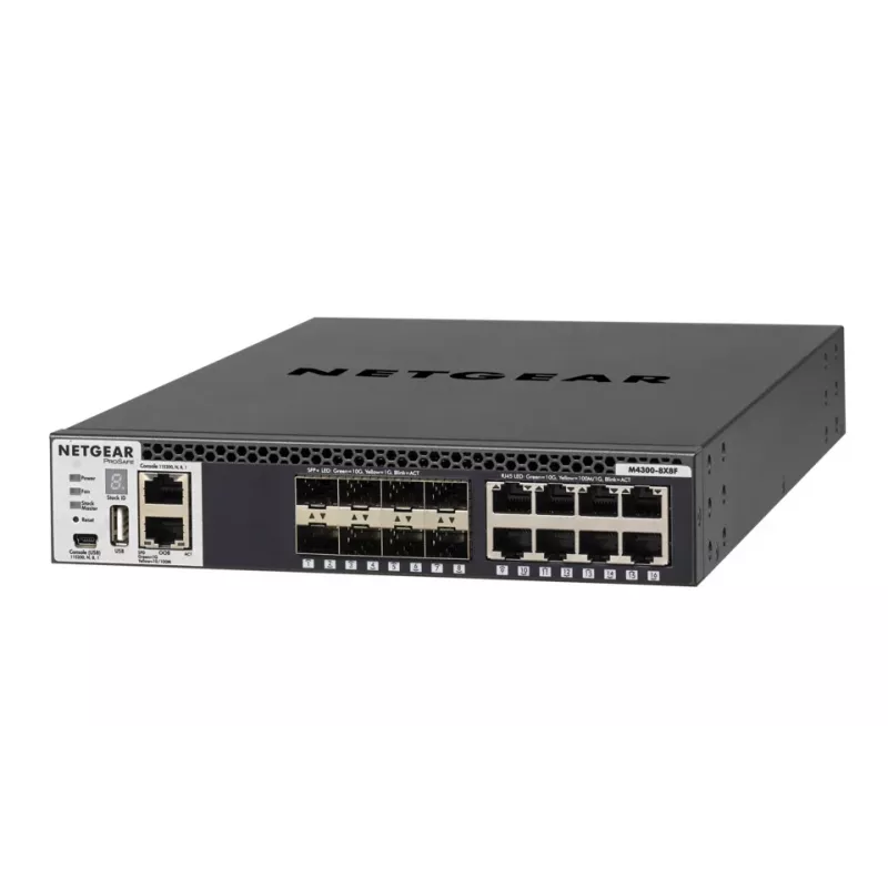 NETGEAR M4300-8X8F Managed L3 10G Ethernet (100/1000/10000) 1U nero