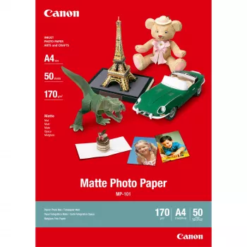 Canon MP-101 carta fotografica opaca A4 - 50 fogli, 170 g/m², A4 (210 x 297 mm), 50 fogli