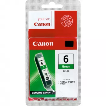 Canon BCI-6G cartuccia d'inchiostro verde, verde, inchiostro pigmentato, 1 pz., 2300 pagine