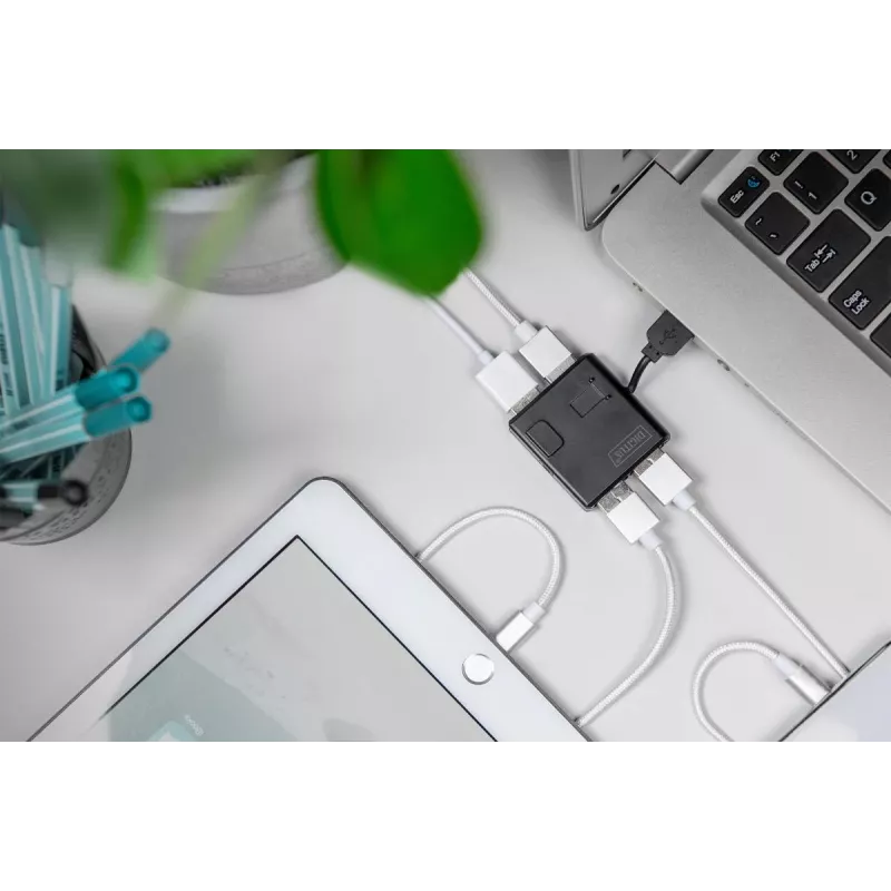 DIGITUS Hub USB 2.0 High-speed 4 porte (da-70217)