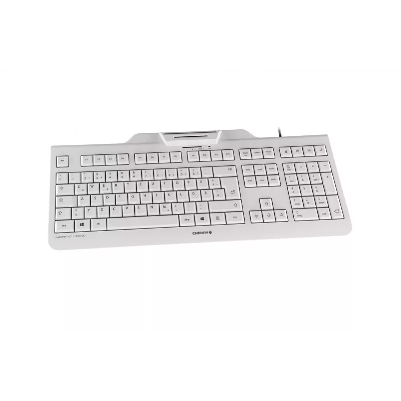 CHERRY KC 1000 SC Office USB QWERTZ tedesco grigio tastiera