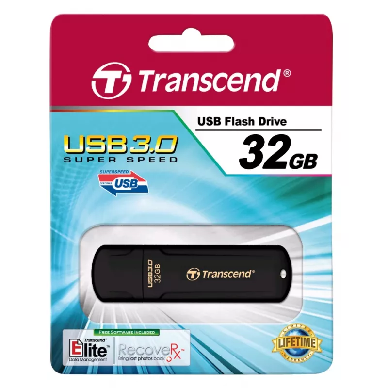 TRANSCEND Jetflash 700 - 32GB chiavetta USB - USB 3.0 - nero