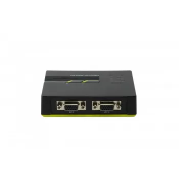 LevelOne switch KVM USB VGA 2 porte, 2048 x 1536 pixel, nero, verde