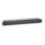 Equip patch panel Cat.6 schermato 24 porte, nero
