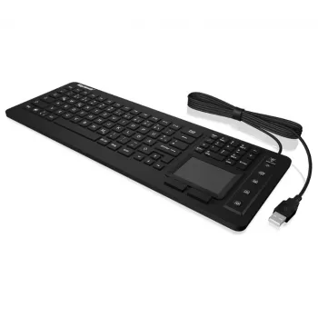 KeySonic KSK-6231 INEL (DE) tastiera industriale USB QWERTZ tedesco nero