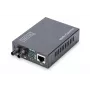 DIGITUS DN-82110-1 convertitore multimediale Gigabit, multimodale da 10/100/1000Base-T a 1000Base-SX, da RJ45 a ST, 850 nm, fino a 0,5 km